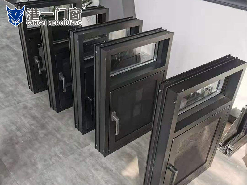 109窄框断桥窗纱一体生产中